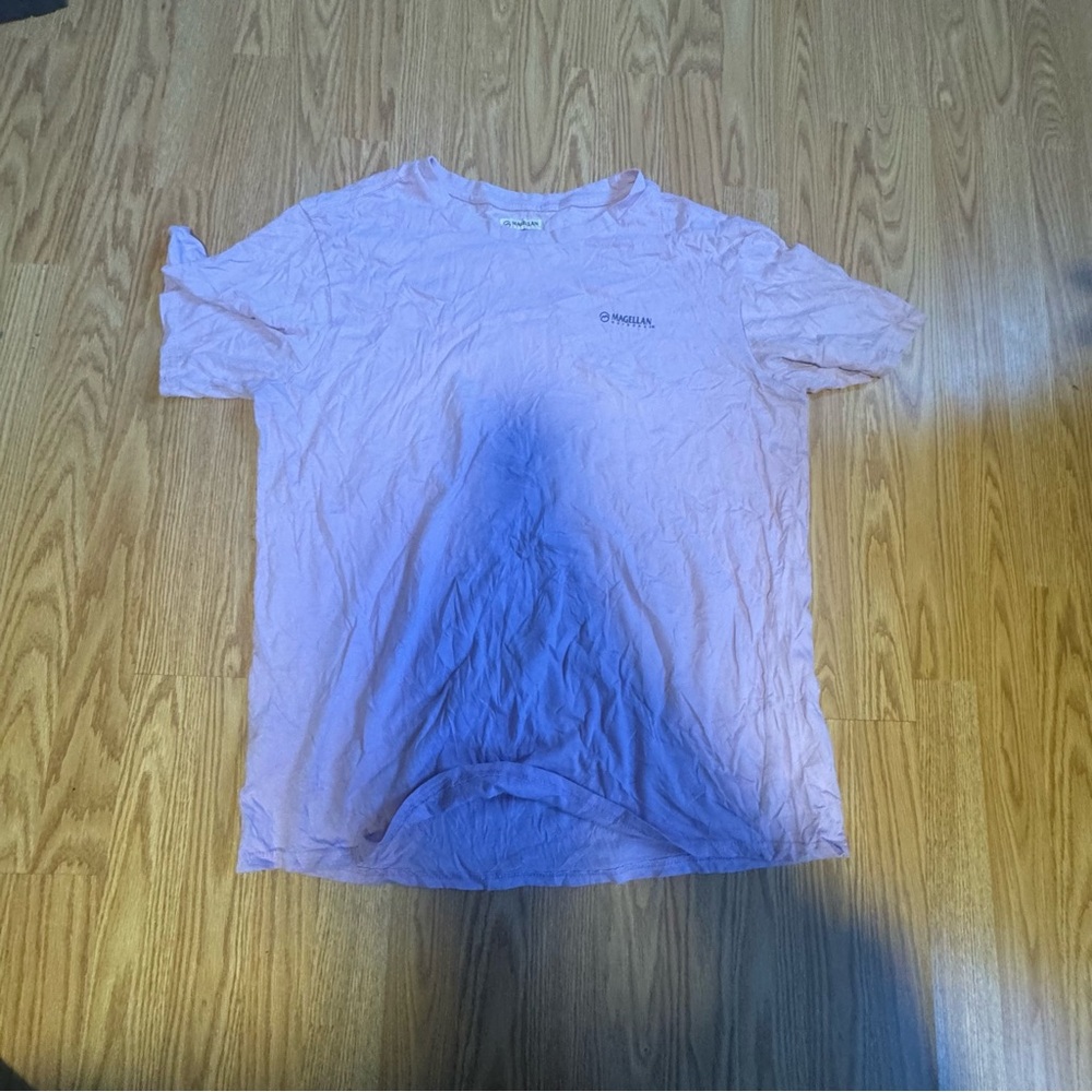 Magellan Outdoors Pink and Blue Short Sleeve Tee